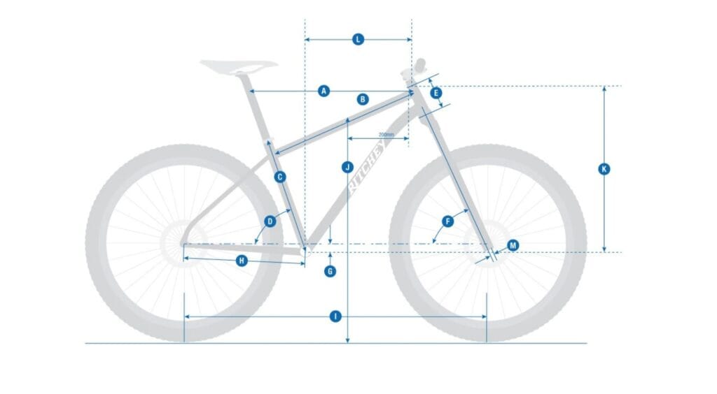 Screenshot of Ritchey Ultra frame specifications.