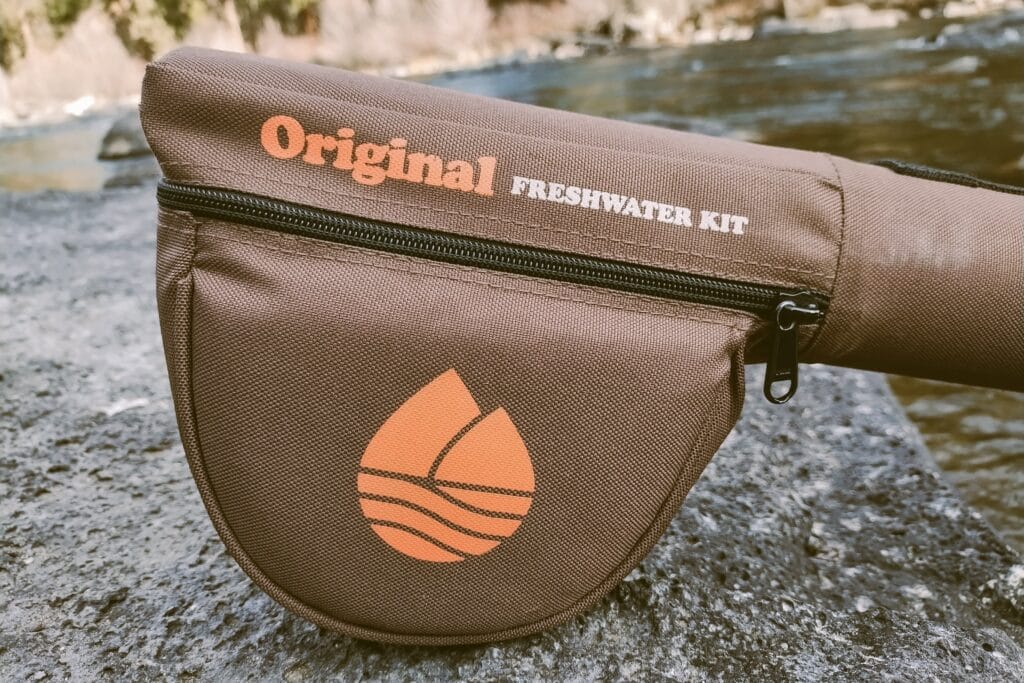 Redington Original Freshwater Kit rod case reel section.